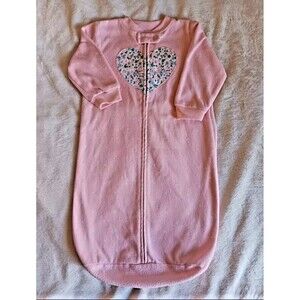Sleep Sack 0 to 9 month Girls pajama Carters Pink Northern Fleece baby sleepwear